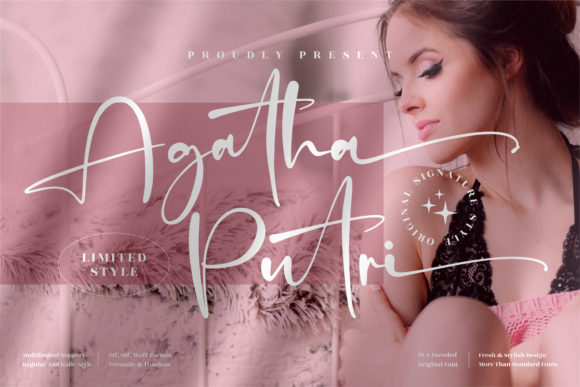 Agatha Putri Font: Elegance in Every Craft Project