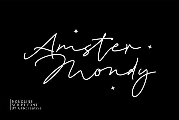 Amster Mondy: A Script Font That Elevates Brand Content