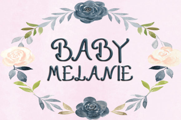 Baby Melanie Font: A Whimsical Touch for Real-World Branding