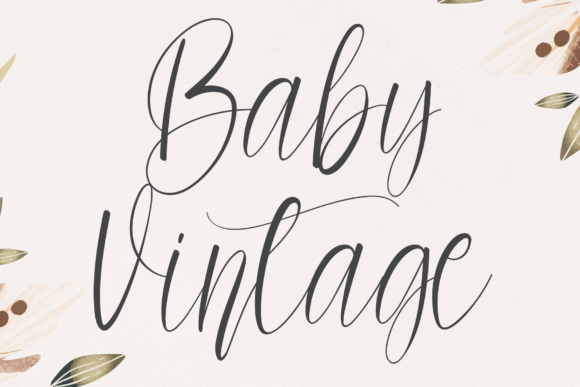 Baby Vintage Font: A Stylish Script for Your Brand