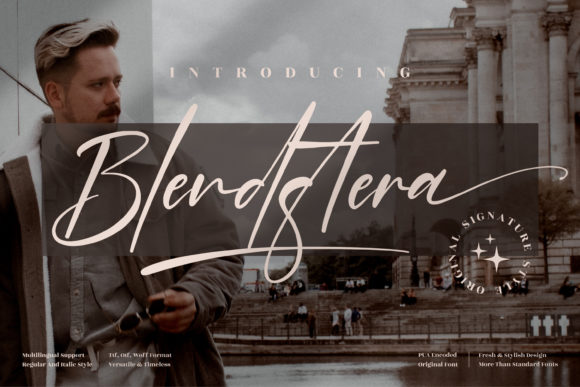 Blendstera: A Script Font That Elevates Web Design
