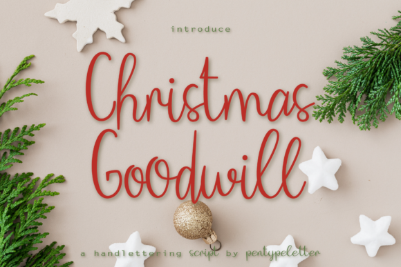 Christmas Goodwill Font: A Script Amp Elegance for Editorial Design