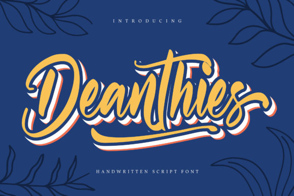 Deanthies: A Beautiful Handwritten Typeface for Editorial Design