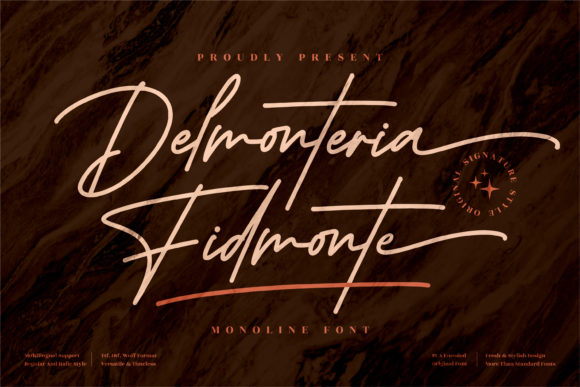Delmonteria Fidmonte: A Script Font That Elevates Brand Identity