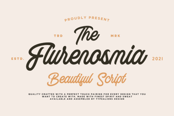 Flurenosmia: A Script Font That Brings Your Crafts to Life