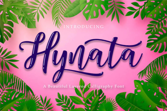 Hynata Font: A Script Typeface for Creative Branding