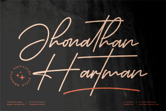 Jhonathan Hartman: A Script Font for Editorial Elegance