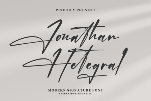 Jonathan Hetegral: A Refined Script Font for Editorial Elegance