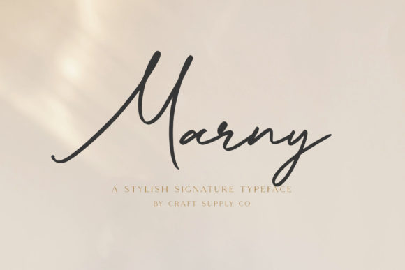 Marny Font: A Playful Script for Creative Branding Projects