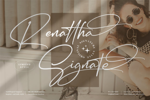Renattha Signate: A Script Font That Elevates Your Brand Identity