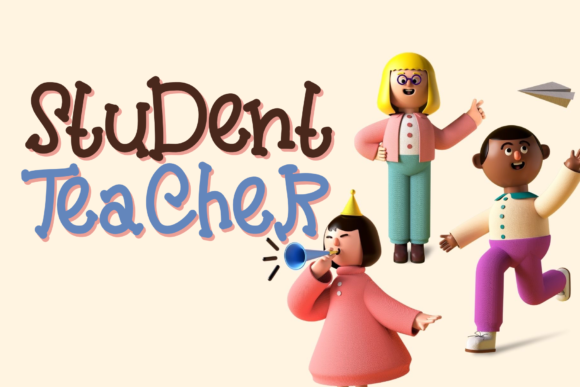 Student and Teacher Font: A Handwritten Typeface for Creative Brands