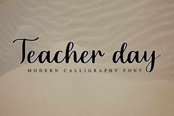 Teacher Day: A Beautiful Script Font for Modern Web Design