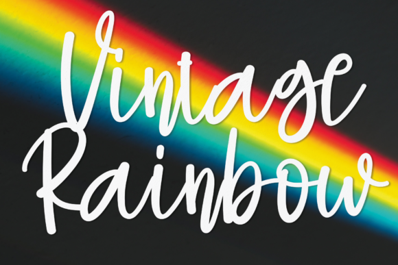 Vintage Rainbow: A Handwritten Typeface for Editorial Elegance